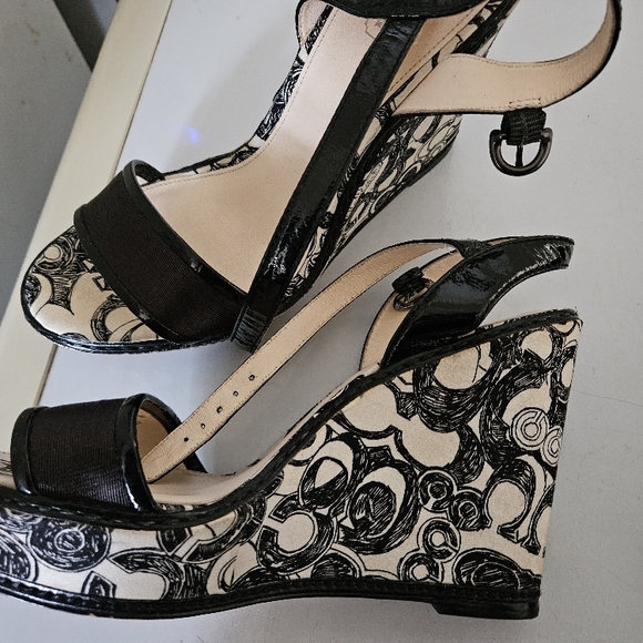 Coach Black and Brown Sandals - Picture 3 of 3